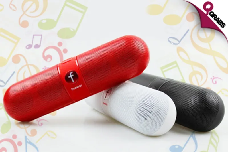 For QR99 Enjoy Your Tunes Anywhere with a Stylish Portable Bluetooth Speaker! (QR199 Value)